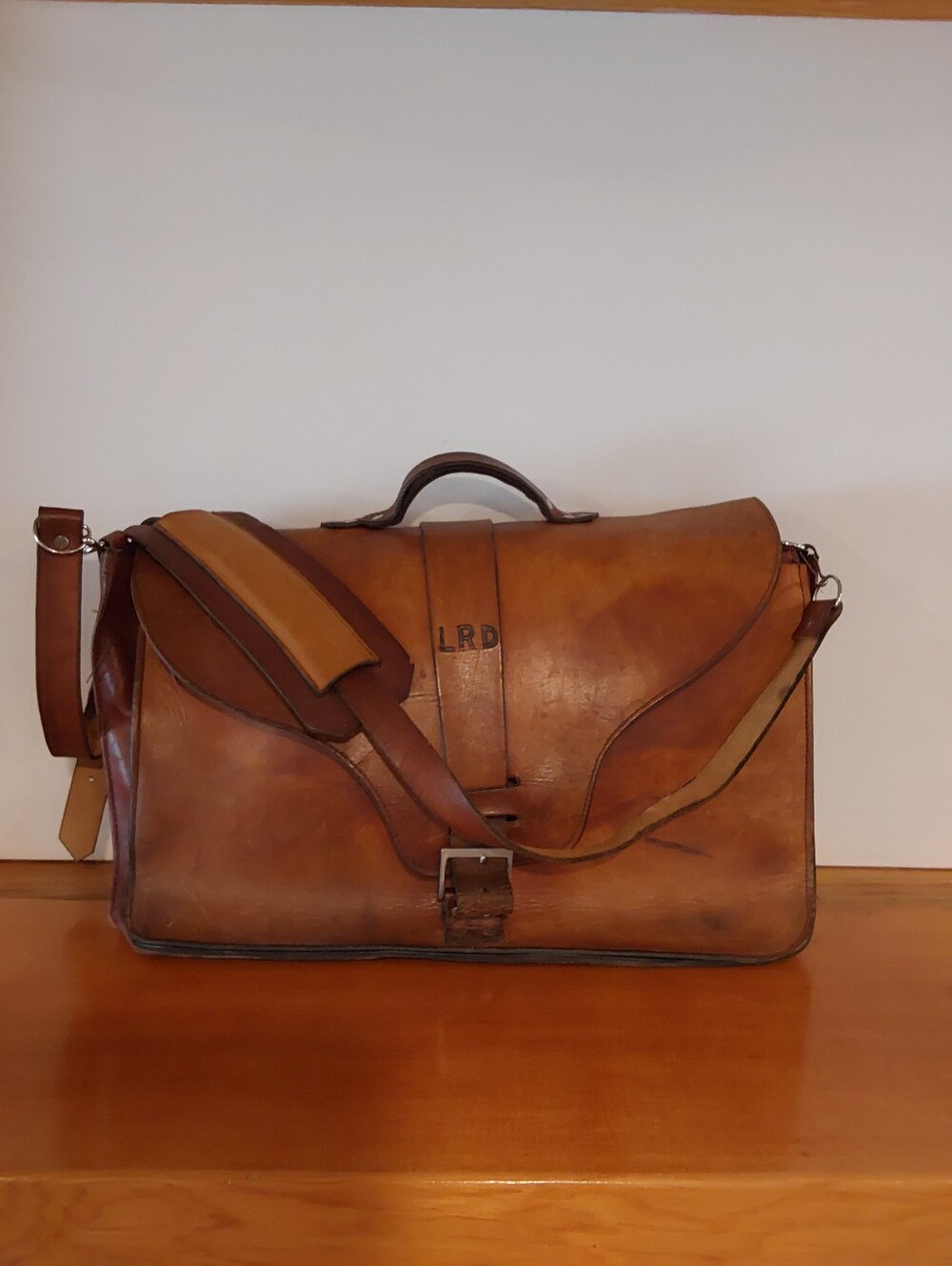 Vintage  Rustic Leather Briefcase